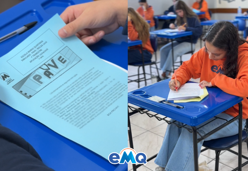 1º Simulado PAVE mobiliza alunos da Escola Mario Quintana
