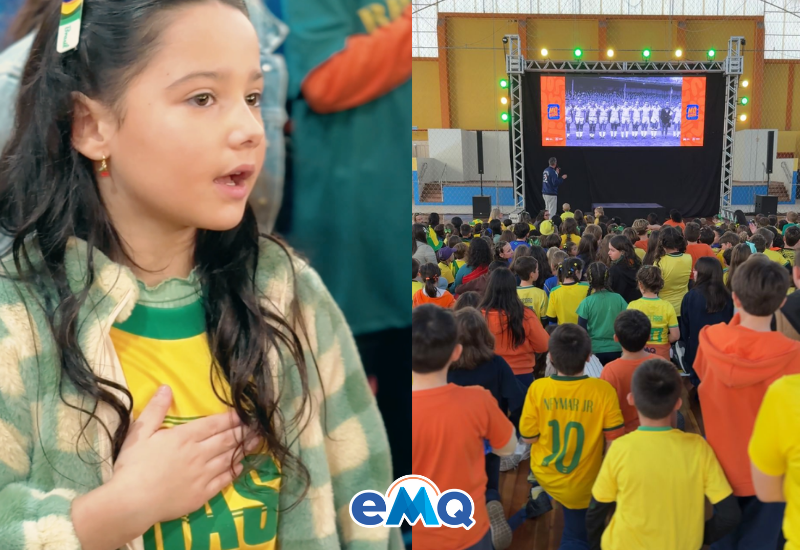 Escola Mario Quintana celebra a abertura da Copa do Mundo de Futebol